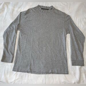 Gray Mock Neck Long Sleeve